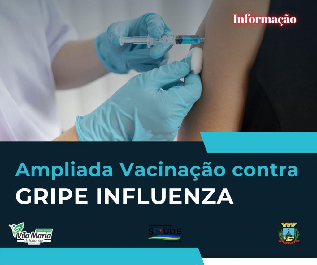 Ampliada vacinação contra a Gripe Influenza